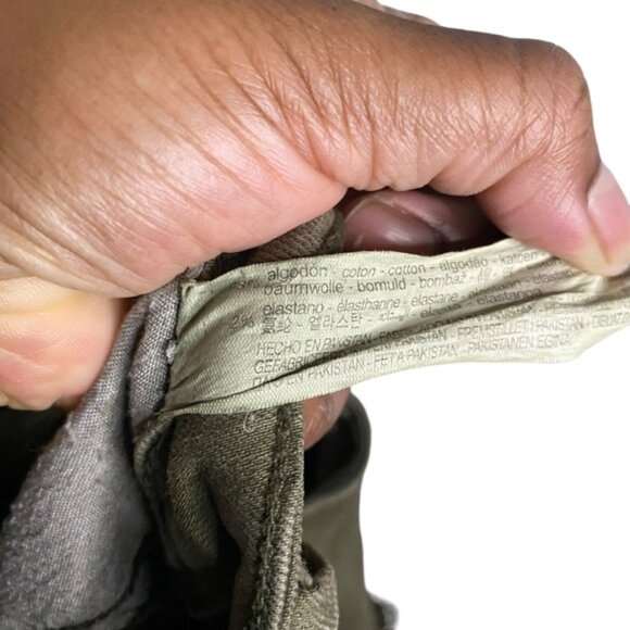 Zara Women's Green Khaki Cargo Skinny Jeans - Picture 6 of 7